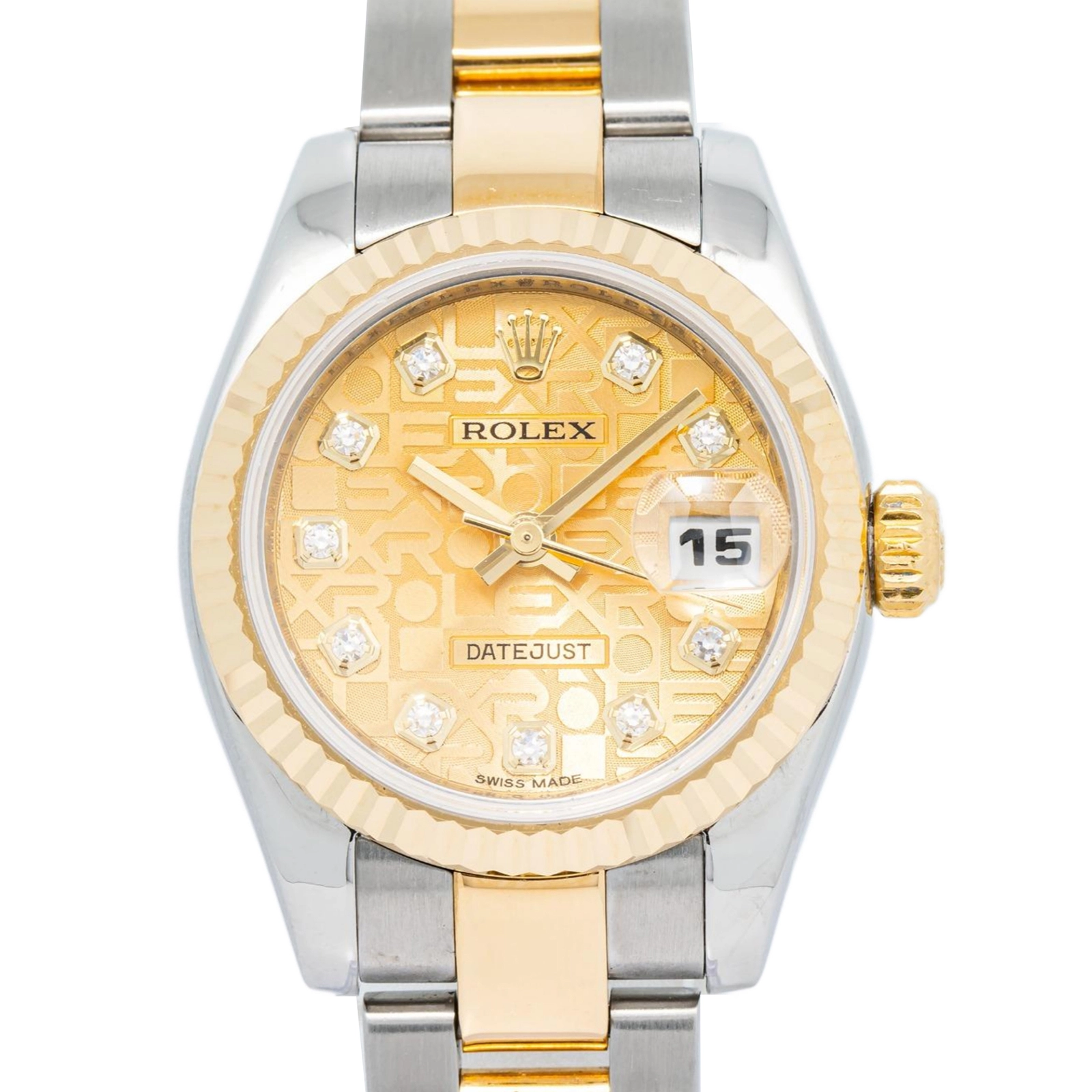 Rolex Datejust 179173 Oyster Yellow Gold Champagne Index Automatic 26mm — image 2
