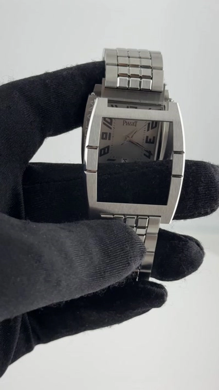 Piaget Upstream Silver Arabic Dial on Stainless Steel Bracelet Ref. 27050 / P10023 view 9