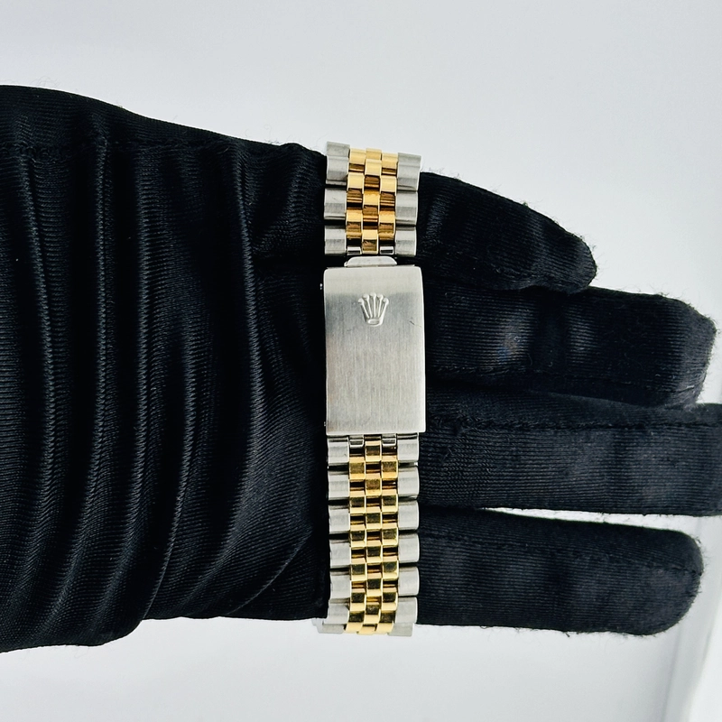 Rolex Datejust Champagne Stick Dial on D Link Jubilee Ref. 16233 Papers 2003 view 3