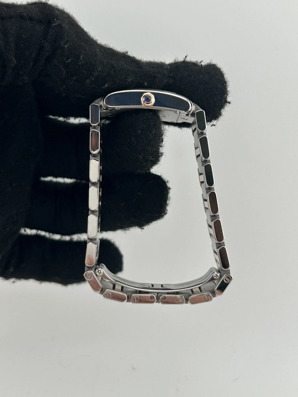 Cartier Tank Francaise Pink Mop / Roman Numerals Dial on 2 Tone Rose Gold & Stainless Steel Bracelet Ref. W51027Q4 Papers 2009 view 6