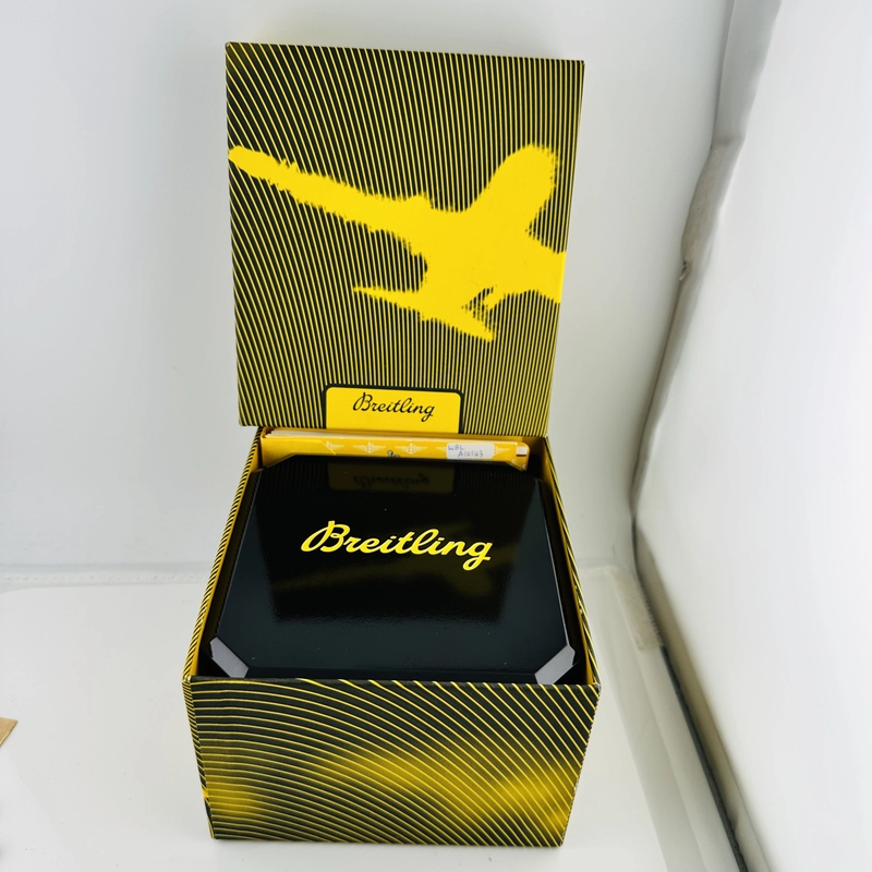 Breitling Navitimer Fighter Black Dial on Stainless Steel Bracelet Ref. A13330 Card 2001 view 9