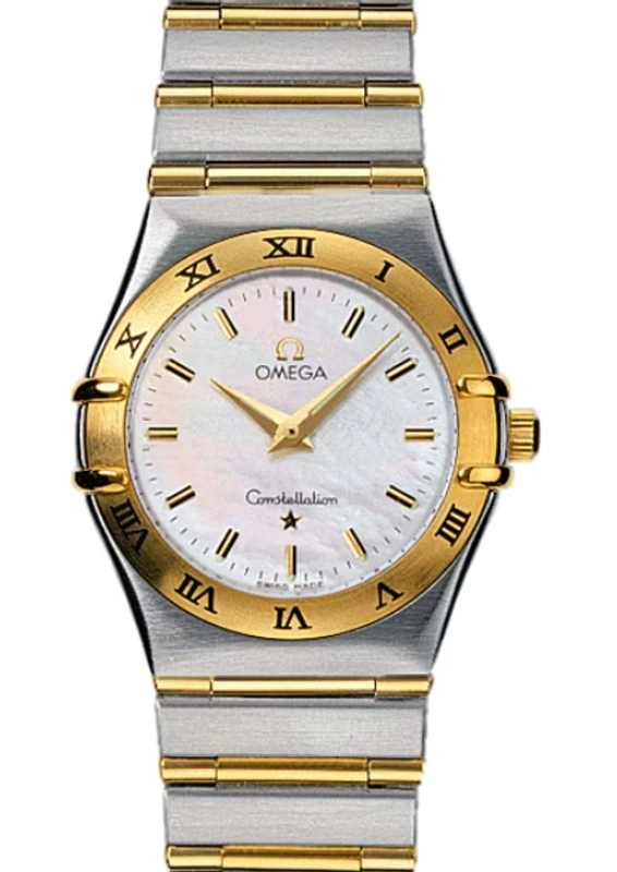 Omega Constellation White Mop Dial on 2 Tone Bracelet Ref. 1272.70