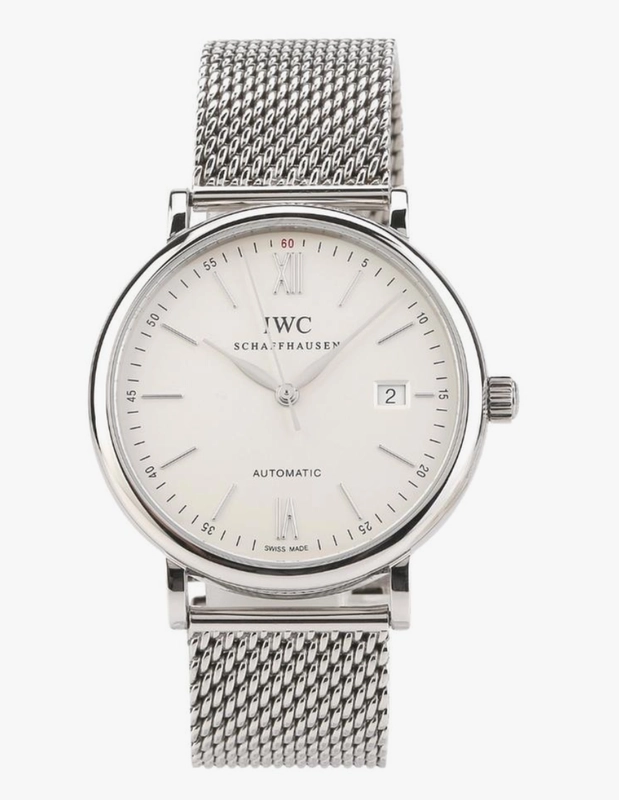 Iwc Portofino Silver Dial on Stainless Steel Mesh Band Ref. IW356505