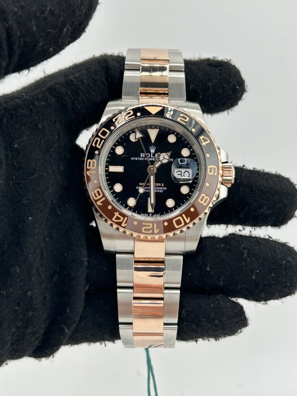 Rolex GMT-Master II "Root Beer" Black Dial on Oyster Bracelet Ref. 126711CHNR Card 2022 view 2