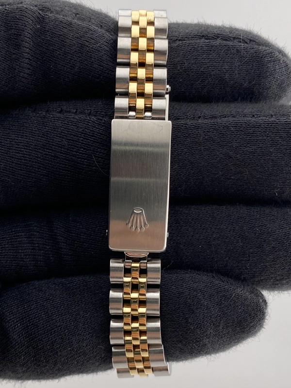Rolex Datejust Lady Champagne Stick Dial on D Link Jubilee Ref. 69173 1995 view 4