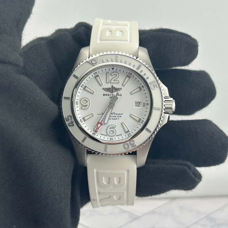 Breitling Superocean White Dial on Rubber Band Ref. A17366 Card view 2