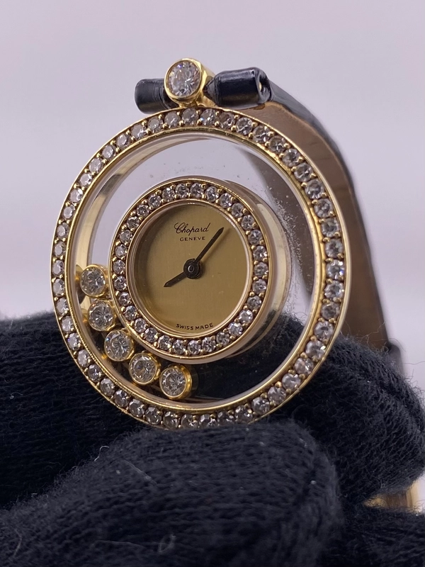 Chopard Happy Diamond Champagne Dial on Leather Ref. 20/3957 view 3