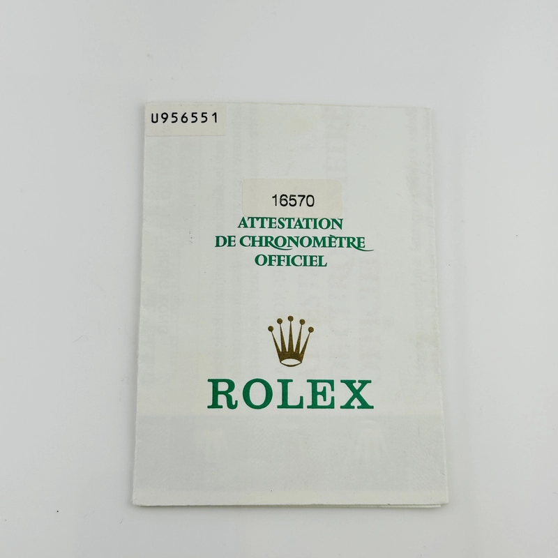 Rolex Explorer II Polar White Dial on Oyster Bracelet Ref. 16570 Papers 1998 view 7