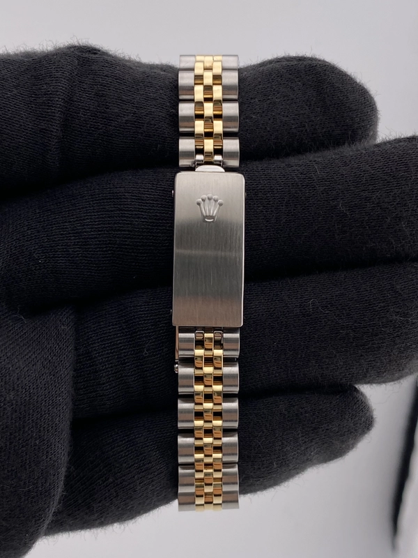 Rolex Datejust Lady Diamond Dial on 18 K Yg Ss Ref. 69173G view 4