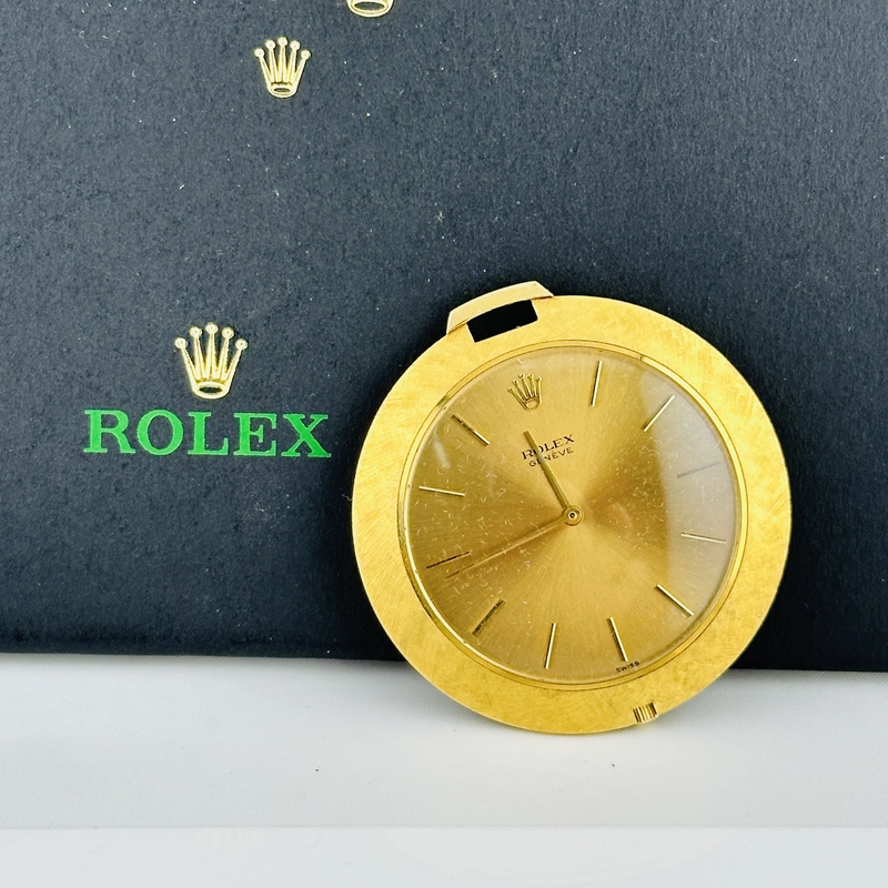 Rolex Cellini Pocket Watch Gold Dial Ref. 3608J 1966 view 6
