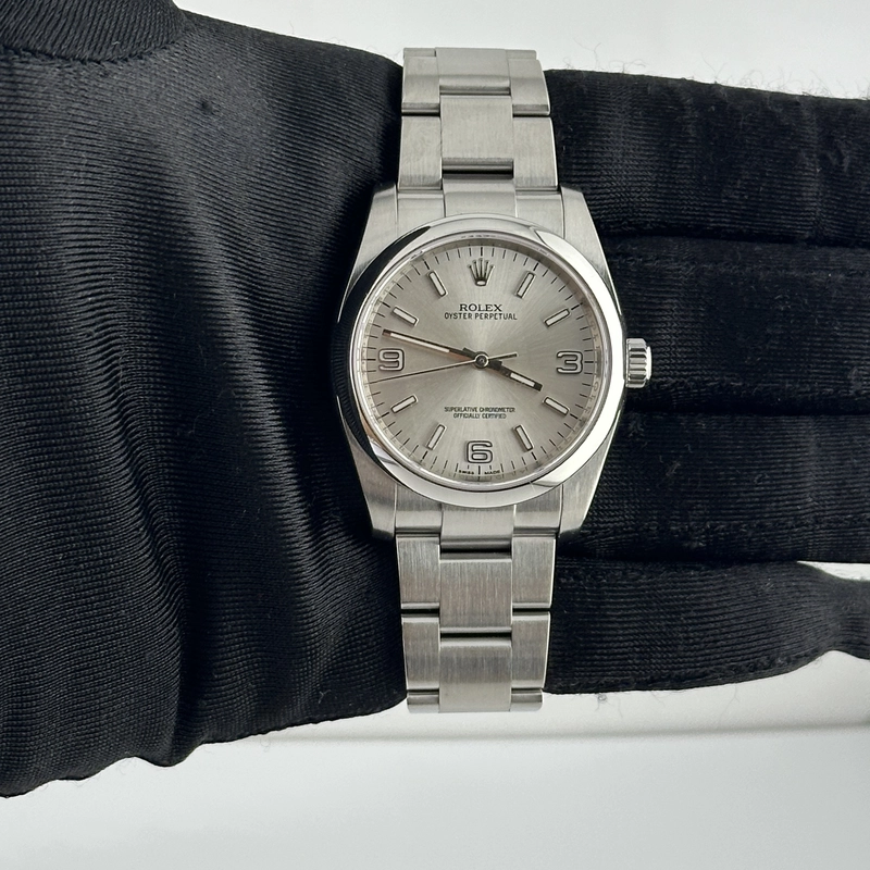Rolex Oyster Perpetual Silver Dial on Oyster Ref. 116000 Card 2014 view 2