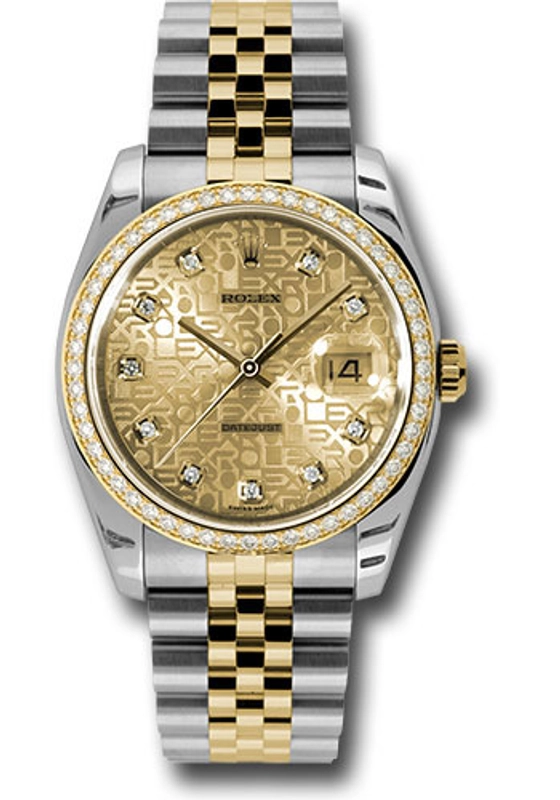 Rolex Datejust Champagne Jubilee Diamond Dial on Jubilee Ref. 116243 2008