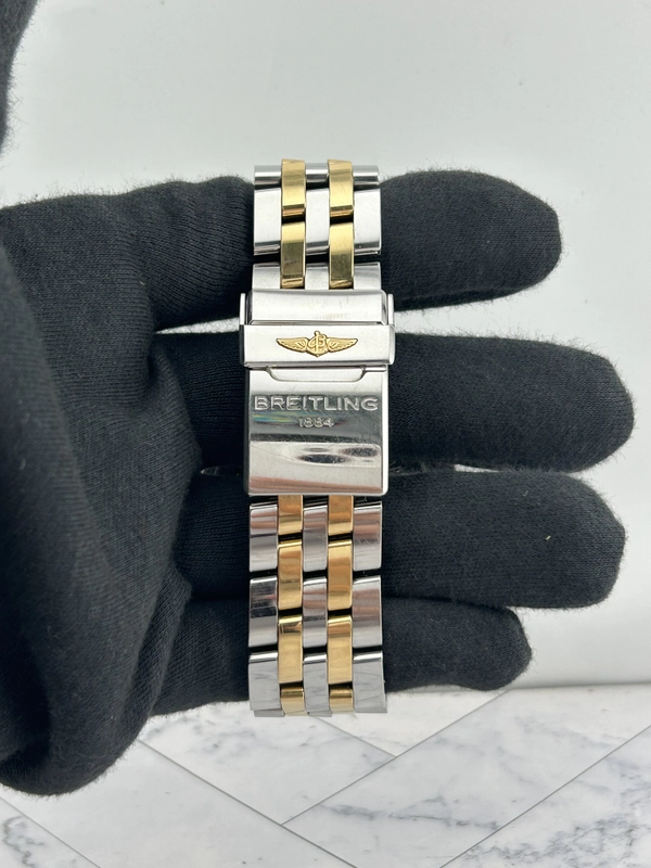 Breitling Chronomat Black Roman Dial on Stainless Steel/Rose Gold Ref. CB0110 Card 2016 view 4