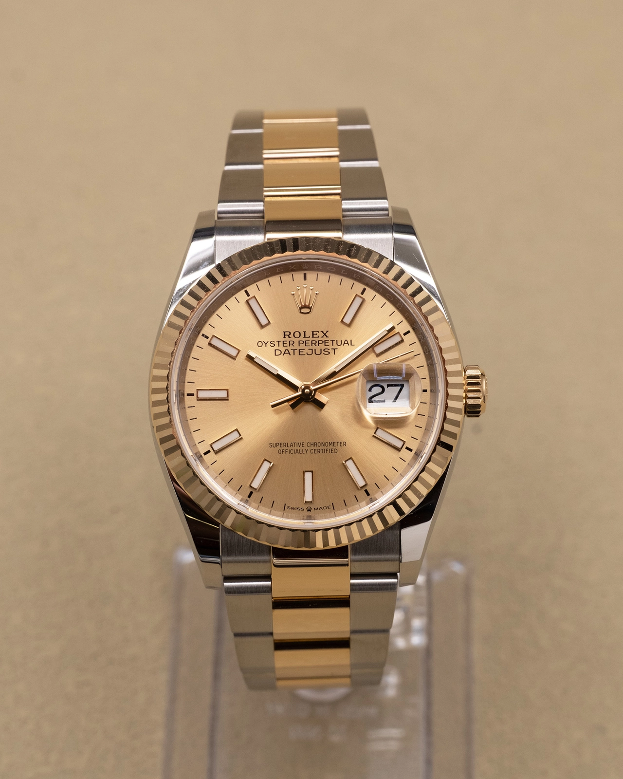 2019 Rolex Champagne Index Dial Complete 126233