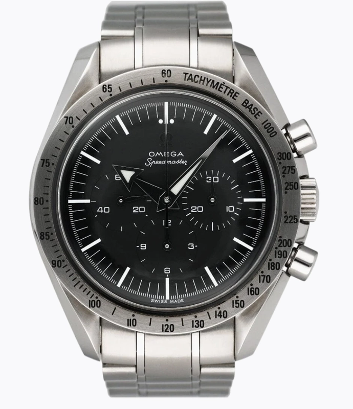 Omega Speedmaster Broad Arrow Black Dial on Stainless Steel Bracelet Ref. 3594.50 Complete 1999