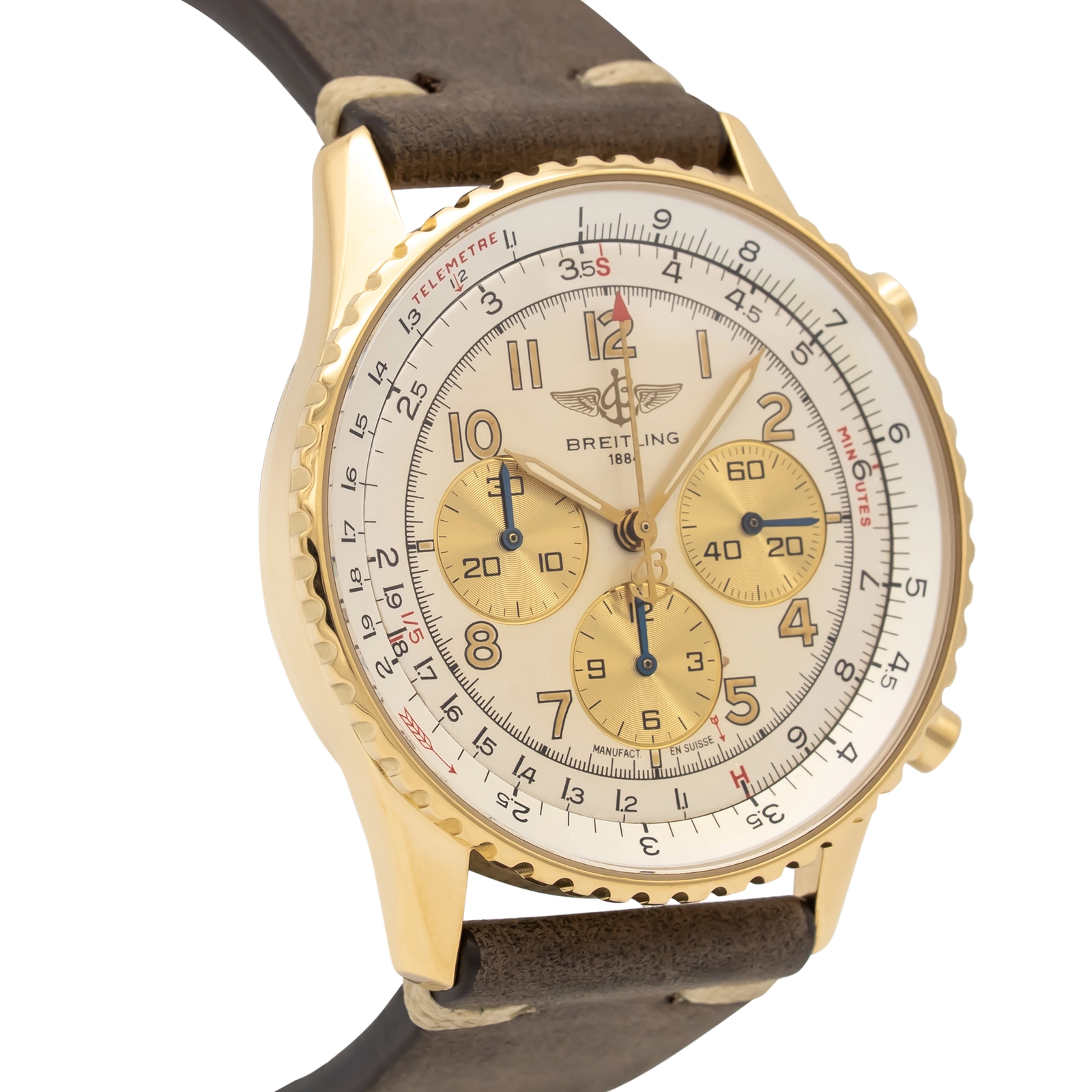 Breitling Navitimer 92 K30022 18K Yellow Gold Automatic 38mm — image 4