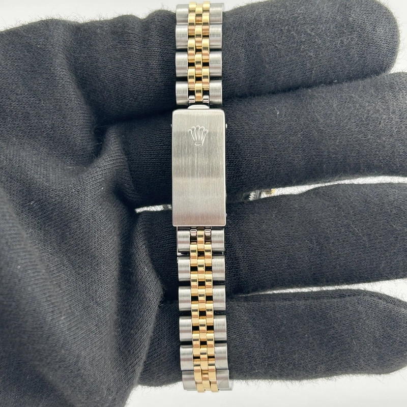 Rolex Datejust Lady Champagne Diamond Dial on D Link Jubilee Bracelet Ref. 69173 view 4