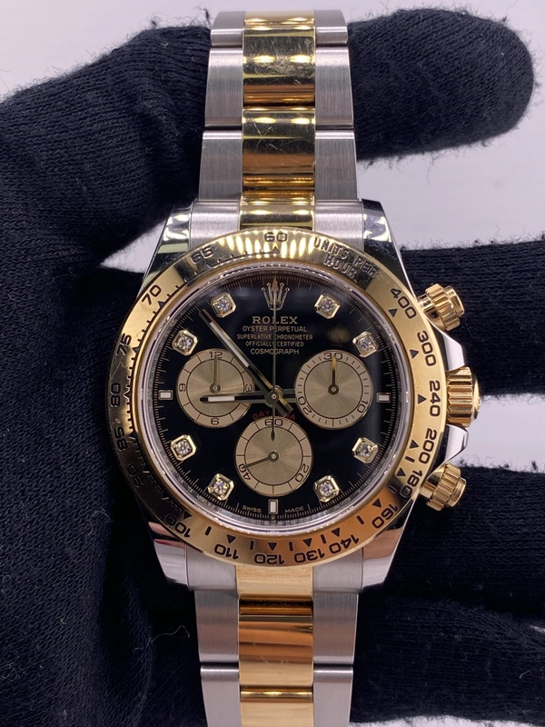 Rolex Daytona Black And Golden Diamond Dial on Oyster Ref. 126503 Card 2025 view 2