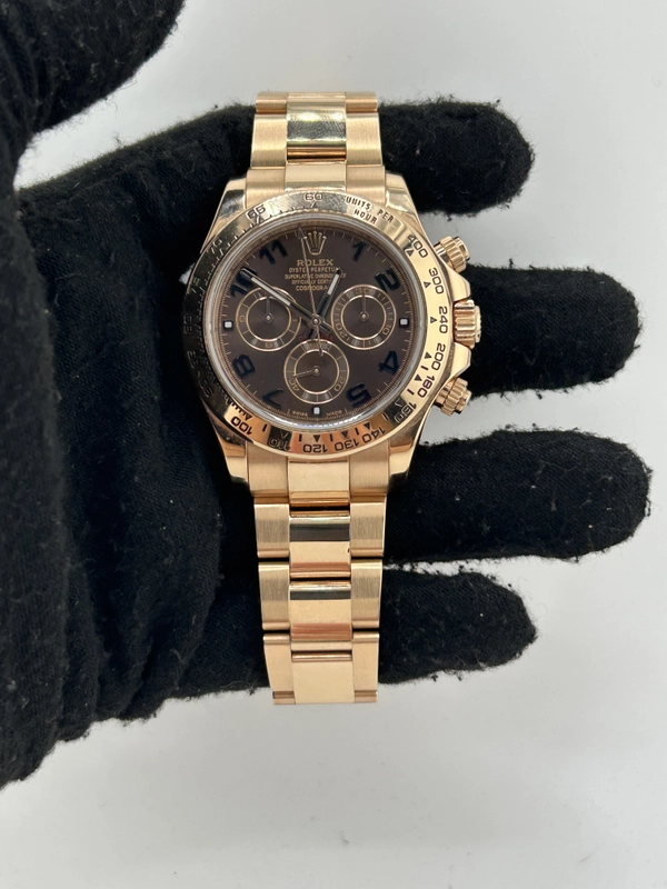 Rolex Daytona Chocolate Arabic Dial on Oyster Ref. 116505 Card 2014 view 2