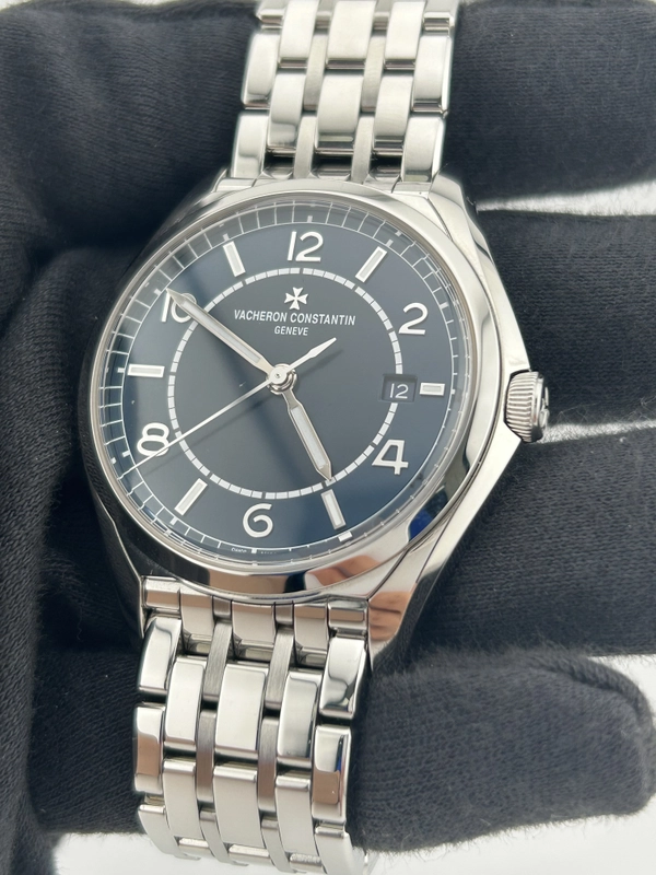 Vacheron Constantin Fiftysix Double Finished Petrol Blue Toned Dial on Stainless Steel Ref. 4600E/110A-B487 Complete 2025 view 3