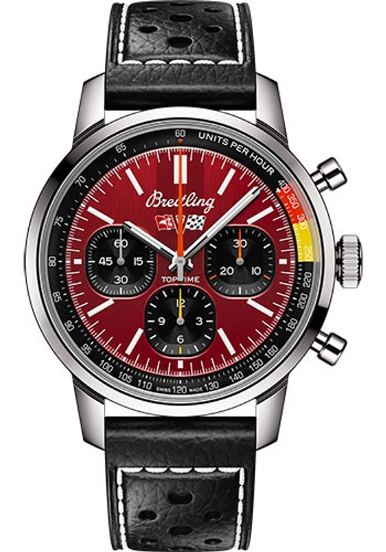 Breitling Top Time Red Dial on Leather Band Ref. AB01761A1K1X1 Card 2026