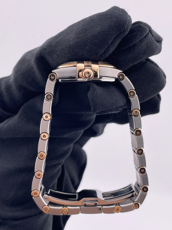 Omega Constellation M.O.P Diamond Dial on Pink Gold & Stainless Steel Bracelet Ref. 123.20.24.60.55.001 view 7