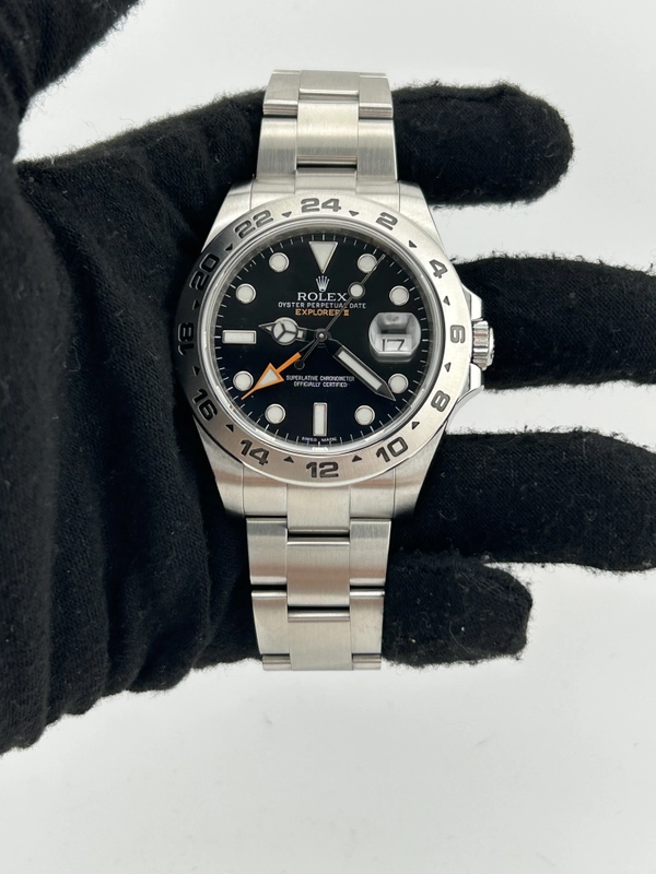 Rolex Explorer II Black Dial on Oyster Steel Bracelet Ref. 216570 Card 2013 view 2
