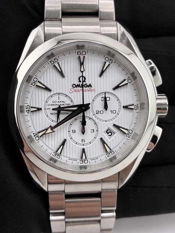 Omega Seamaster Aqua Terra White Dial on Stainless Steel Bracelet Ref. 231.10.44.50.04.001 Card 2012 view 2