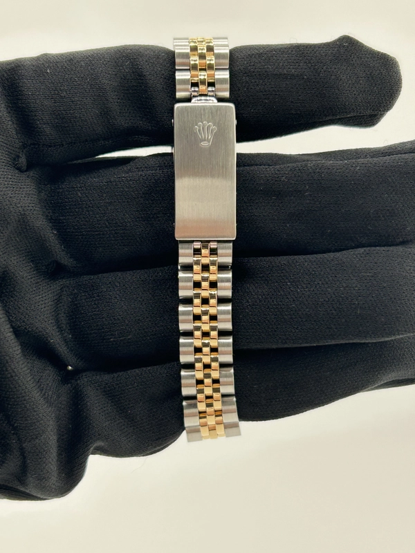 Rolex Datejust Lady Champagne Stick Dial on Jubilee Ref. 69173 1989 view 3