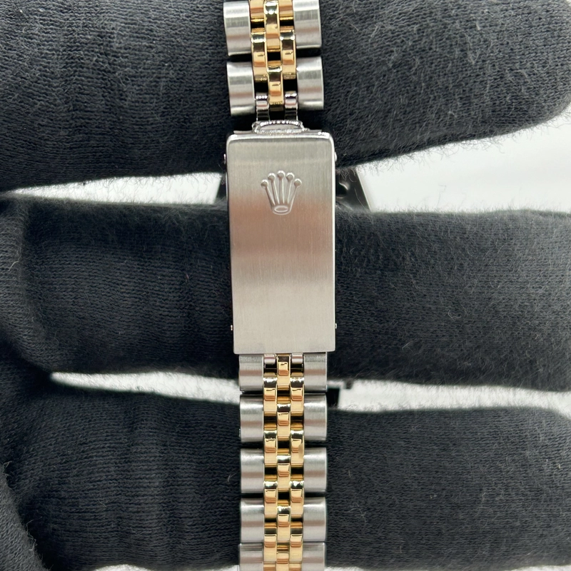 Rolex Datejust Lady Champagne Stick Dial on D Link Jubilee Ref. 69173 1987 view 4
