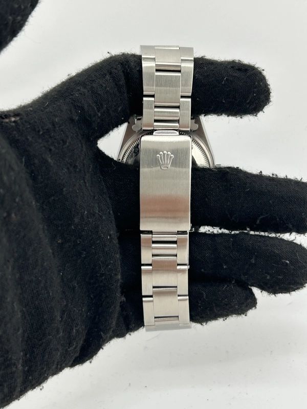 Rolex Oyster Perpetual Date Blue Arabic Dial on Oyster Steel Bracelet Ref. 15200 1999 view 4