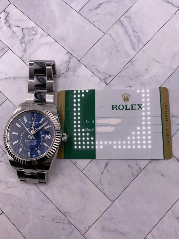 Rolex Sky Dweller Blue Dial on Oyster Ref. 326934 Card 2018 view 7