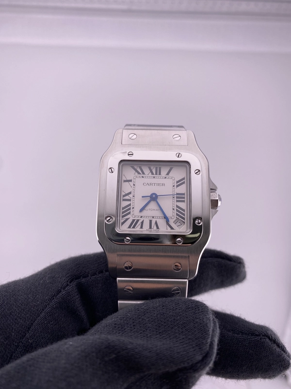 Cartier Santos Silver Dial Ref. 2823 view 2