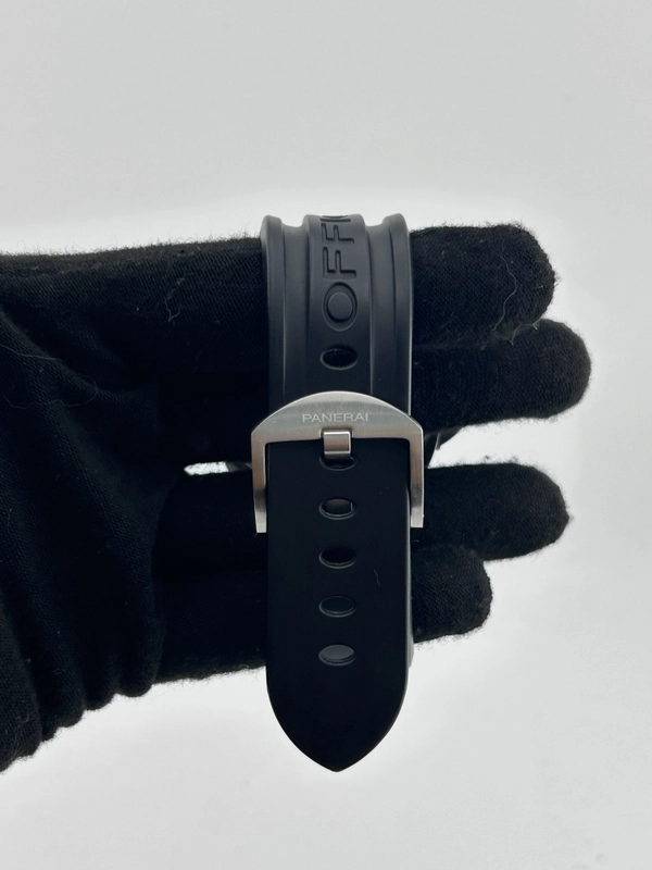 Panerai Luminor Marina Grey Dial on Rubber Strap Ref. PAM00086 Complete 2001 view 4