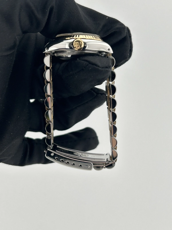 Rolex Datejust Lady Champagne Stick Dial on 2 Tone Jubilee D Link Bracelet Ref. 69173 1984 view 5