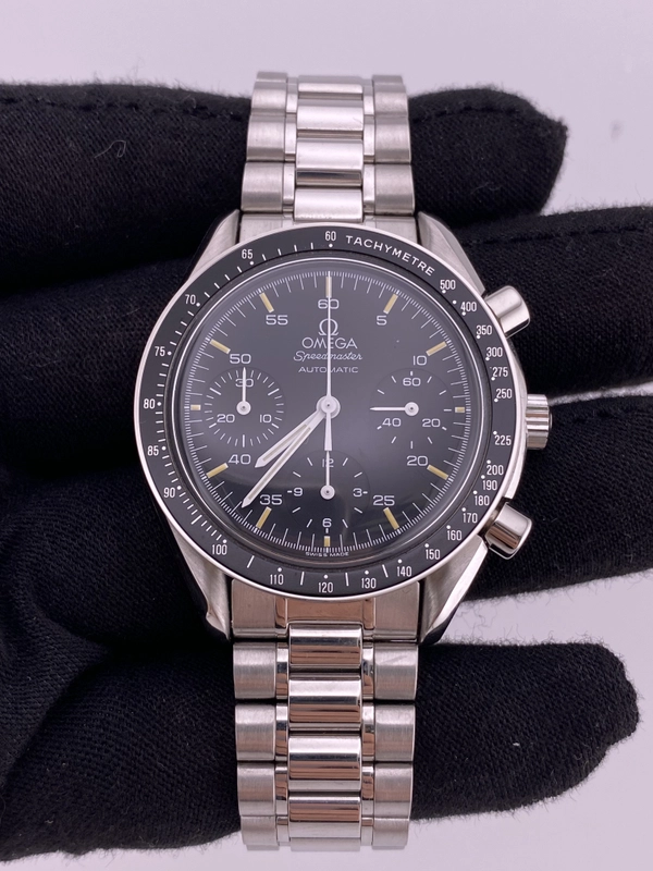 Omega Speedmaster Reduced Black Dial on Stainless Steel Ref. 3510.5 view 2