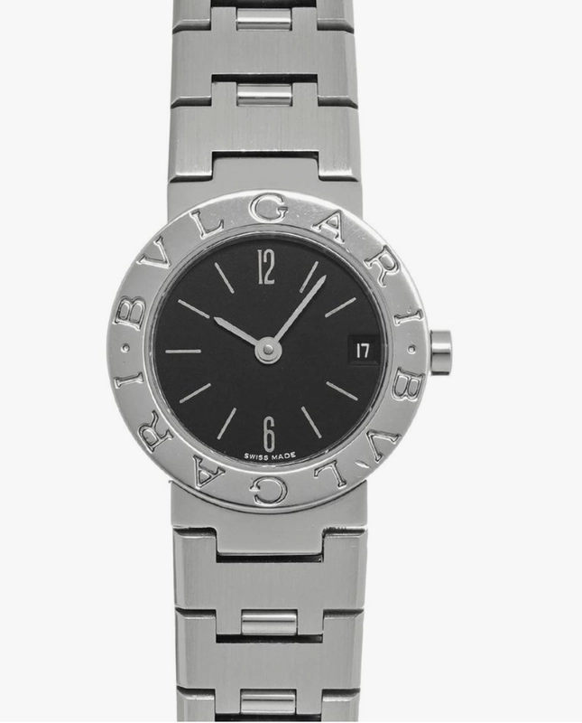 Bvlgari Bvlgari Black Dial on Stainless Steel Bracelet Ref. BB23SS Complete Open Date