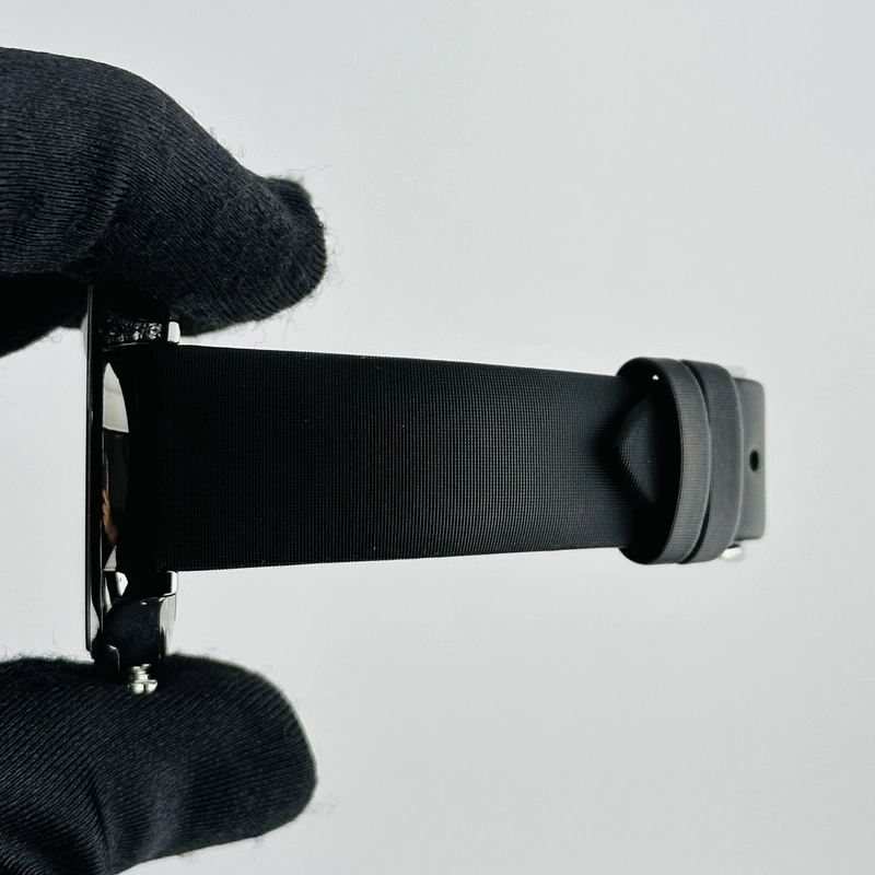 Omega De Ville Trésor Black Dial on Fabric Strap Ref. 428.17.39.60.01.001 Card Open Date view 6