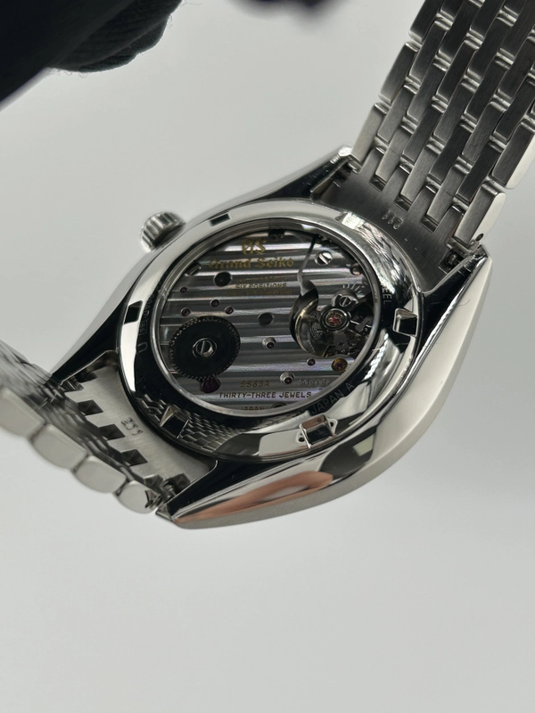Grand Seiko Elegance Black Dial on Stainless Steel Bracelet Ref. 9S63-00A0/SBGK009 Manuals Only and Box view 7
