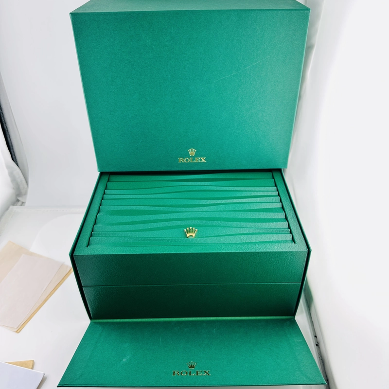 Rolex Day-Date 40 White / Yg Roman Markers Dial on President Bracelet Ref. 228238 Card 2026 view 8