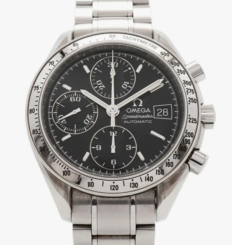 Omega Speedmaster Black Dial on Stainless Steel Bracelet Ref. 3513.50 Card 2004