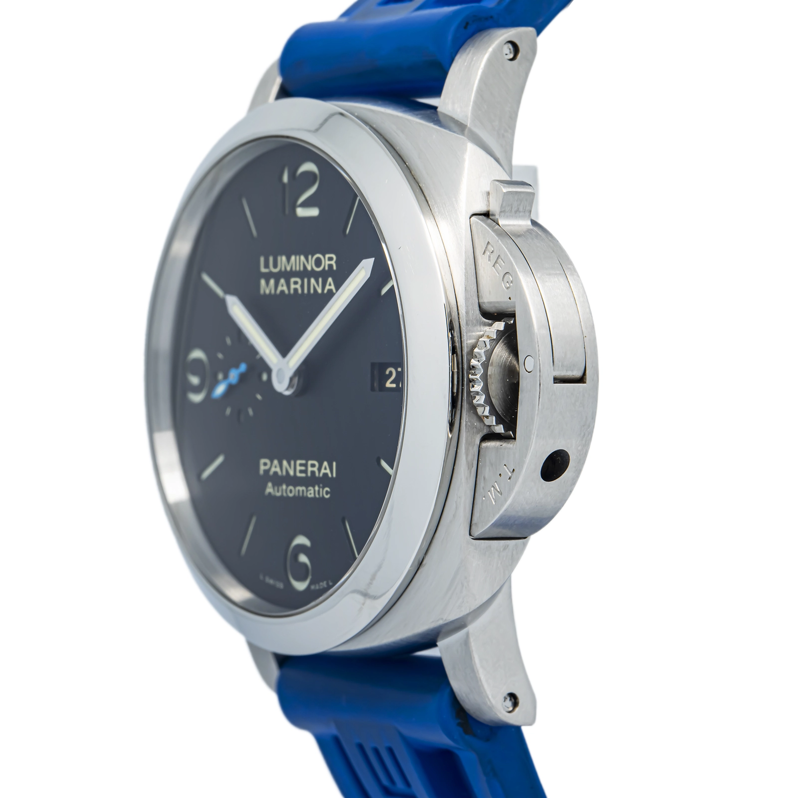 Panerai Luminor Marina PAM01312 Papers Strap Stainless Steel Black Arabic 44mm — image 3