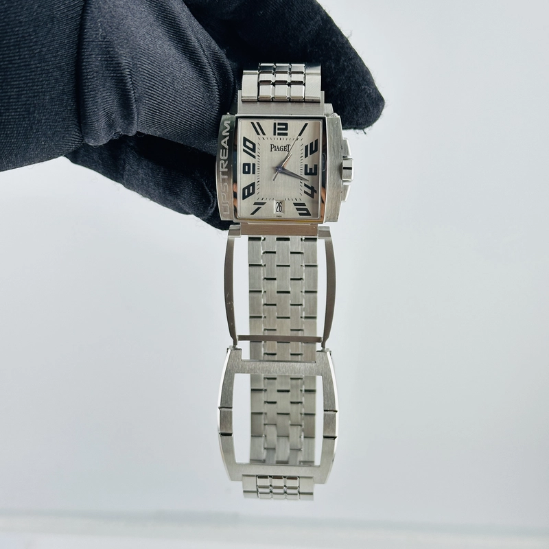 Piaget Upstream Silver Arabic Dial on Stainless Steel Bracelet Ref. 27050 / P10023 view 5