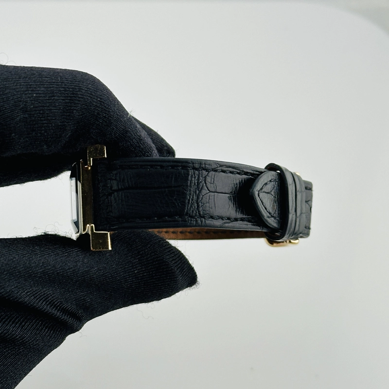 Hermes H Black Dial on Leather Ref. HH1.270B Papers view 4