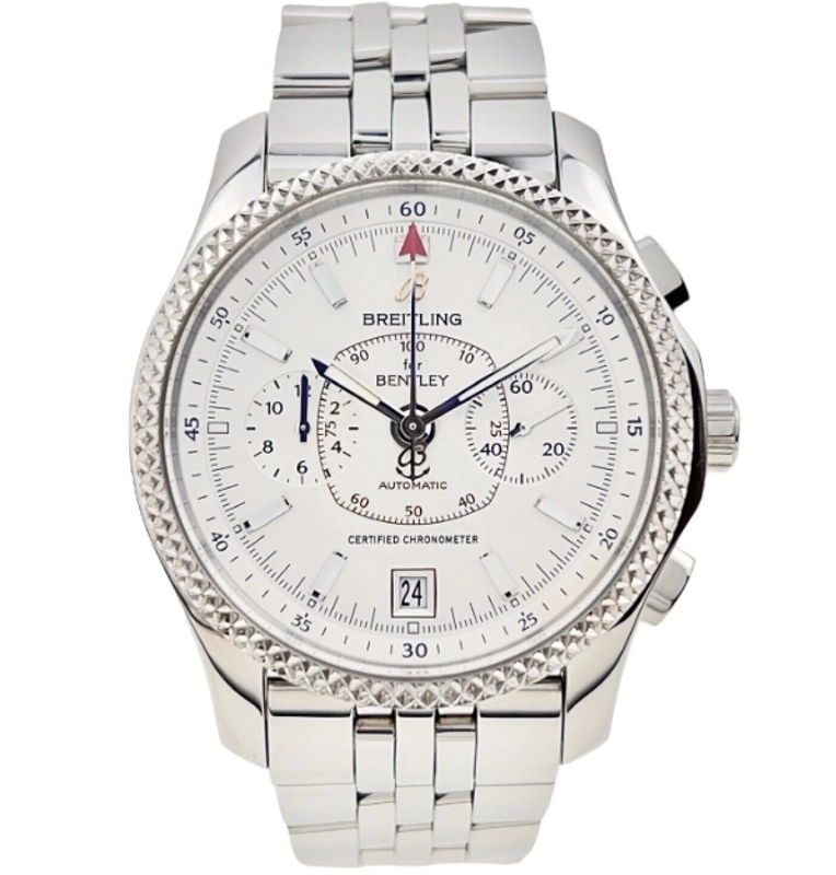 Breitling Bentley Mark VI Silver Dial on Leather Ref. P26362