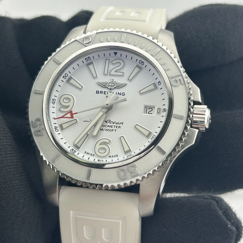 Breitling Superocean White Dial on Rubber Band Ref. A17366 Card view 3