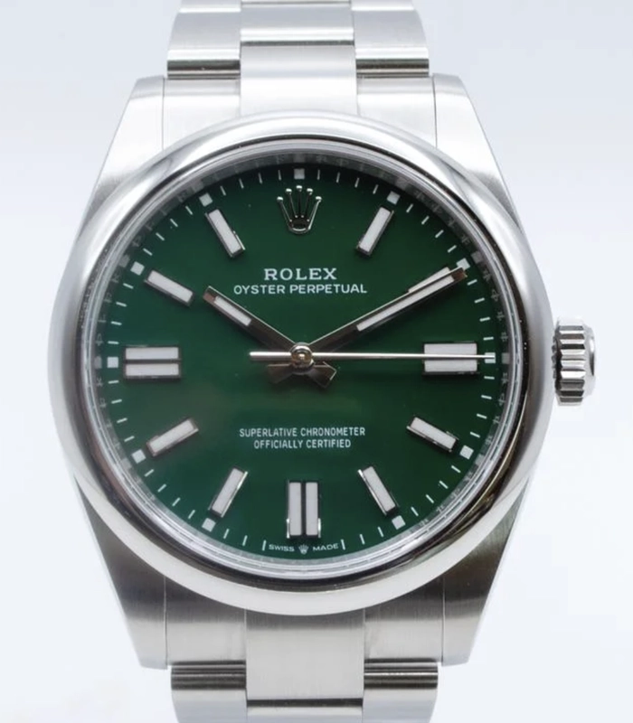 Rolex Oyster Perpetual 41 Green Dial on Oyster Ref. 134300 Card 2026 — Saleh Jewelers