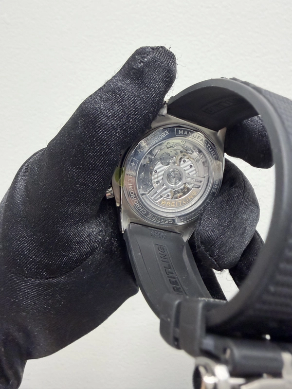 Breitling Super Chronomat B01 Anthracite Dial on Rubber Strap Ref. EB0136251M1S1 Card 2026 view 5
