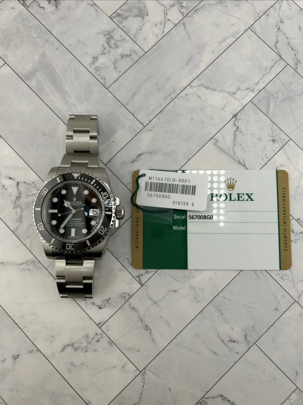 Rolex Submariner Black Dial on Oyster Ref. 116610LN Card 2017 view 7