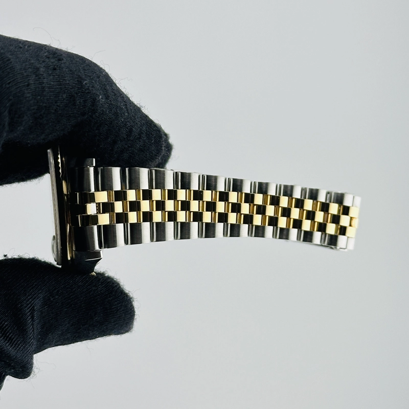 Rolex Datejust White Roman Dial on D Link Jubilee Bracelet Ref. 68273 Papers 1995 view 5